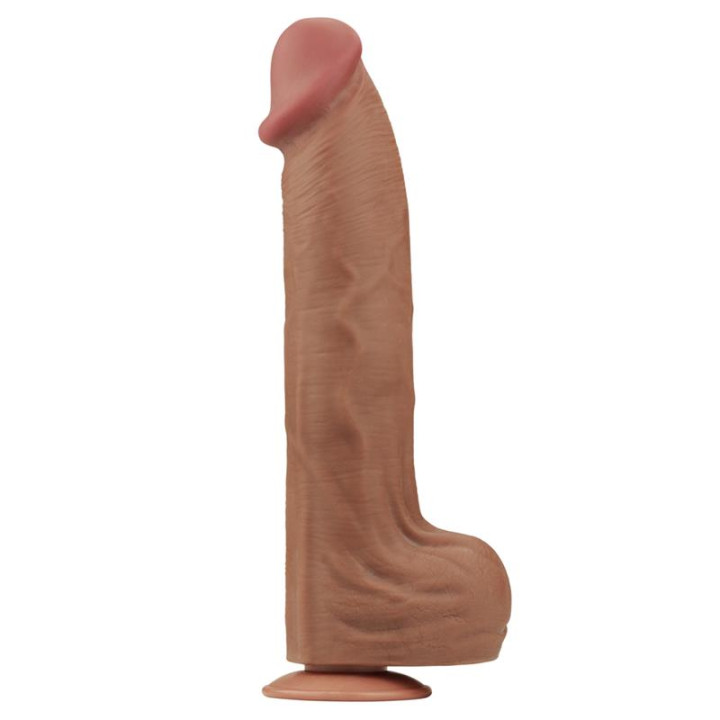 Dildo Dual Density Piel Deslizante Retractil 14 de Lovetoy | VibraZon