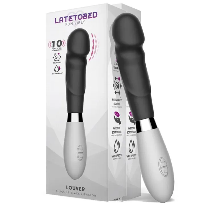Louver Vibrador Silicona Negro de Latetobed