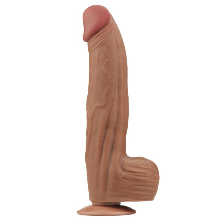 Dildo Dual Density Piel Deslizante Retractil 12 de Lovetoy | VibraZon