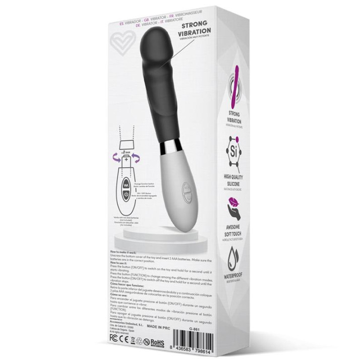 Louver Vibrador Silicona Negro de Latetobed | VibraZon