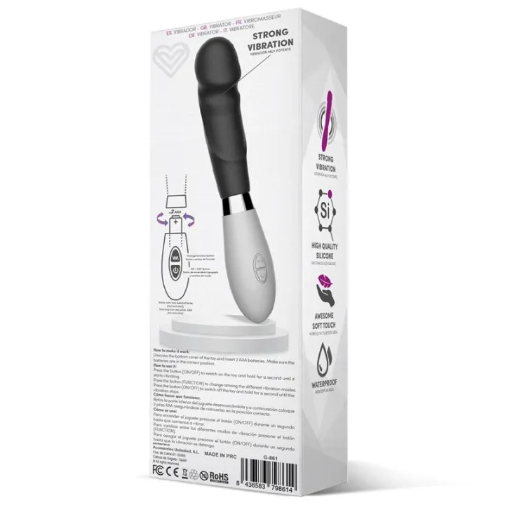 Louver Vibrador Silicona Negro de Latetobed