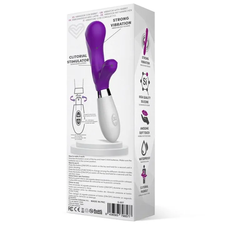 Maverdick Vibrador Silicona Púrpura de Latetobed