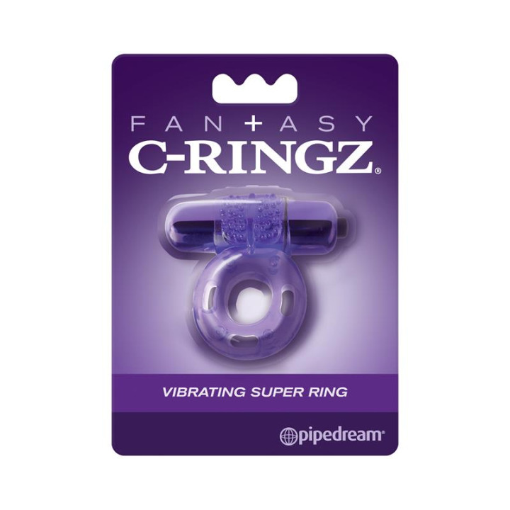 Anillo con Bala Vibradora Púrpura de Fantasy C-Ringz | VibraZon