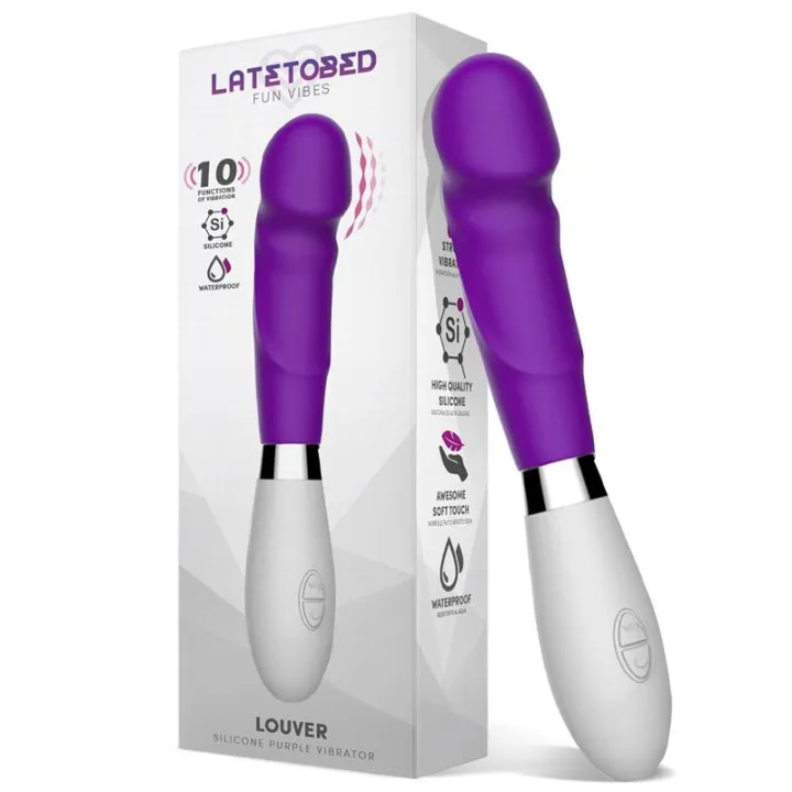Louver Vibrador Silicona Púrpura de Latetobed