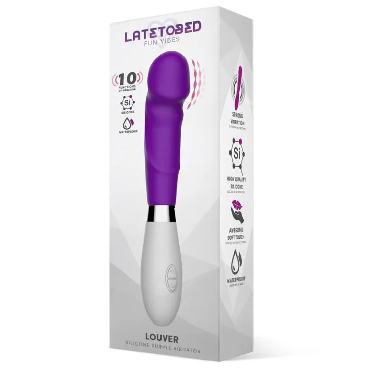 Louver Vibrador Silicona Púrpura de Latetobed