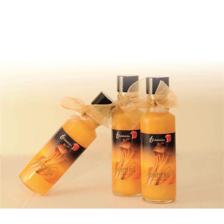 Tentación Masaje Dorado Golden Veil 100 ml | VibraZon