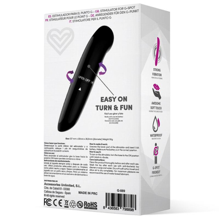 Denzel Estimulador Easy Quick Negro de Latetobed | VibraZon