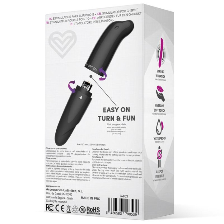 Morton Estimulador Easy Quick Negro de Latetobed | VibraZon