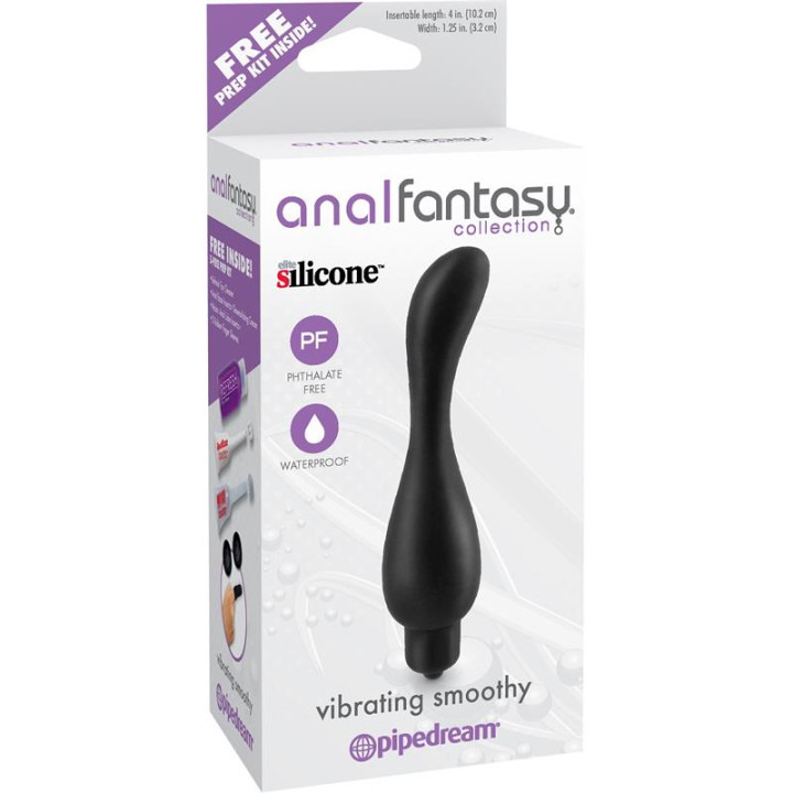 Estimulador Anal con Vibración Vibrating Smoothy Negro de Anal Fantasy Collect. | VibraZon