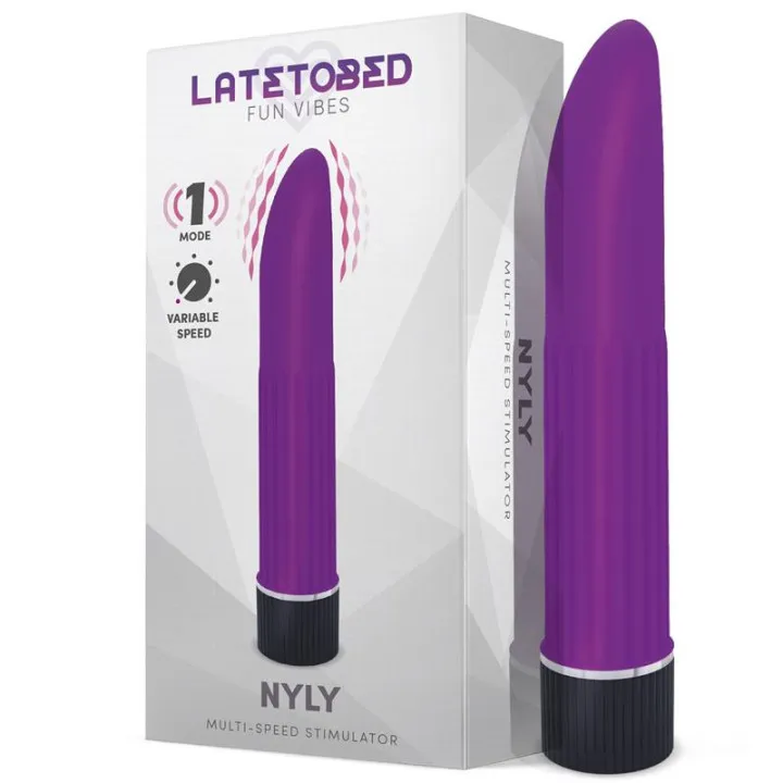 Nyly Estimulador Multi-Velocidad Púrpura de Latetobed