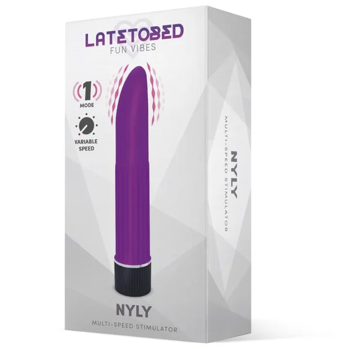 Nyly Estimulador Multi-Velocidad Púrpura de Latetobed