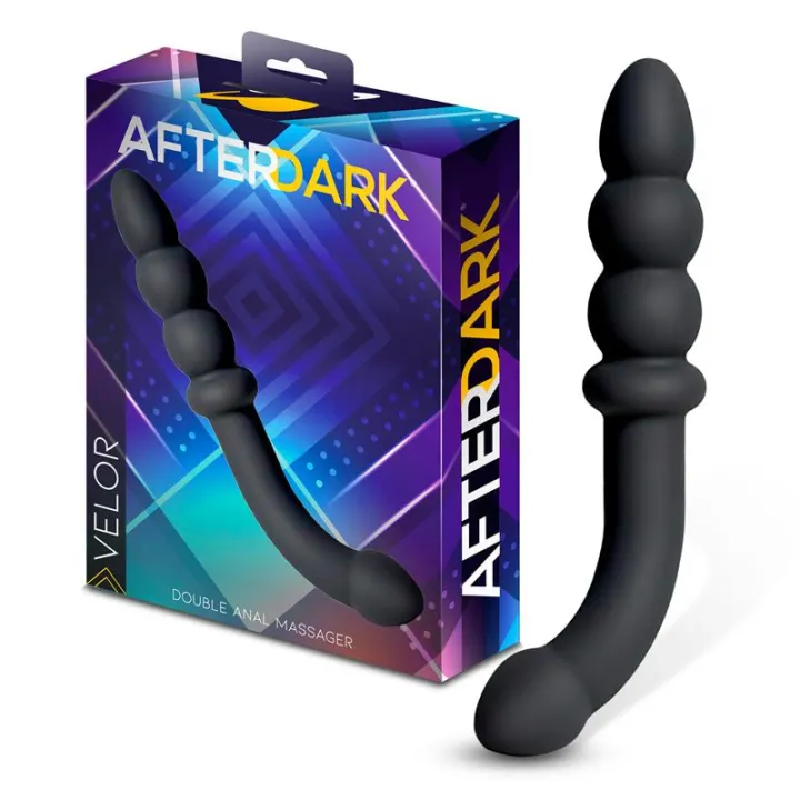 Velor Doble Masajeador Anal Silicona de Afterdark