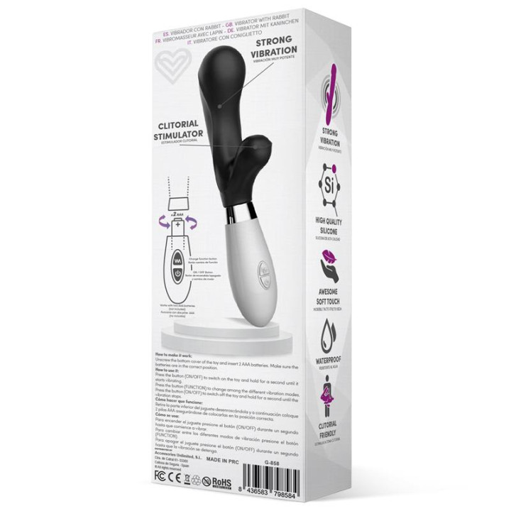 Maverdick Vibrador Silicona Negro de Latetobed | VibraZon