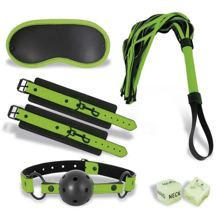 Set de Bondage con 5 Piezas que Brillan en la Oscuridad de Intoyou Shining Line