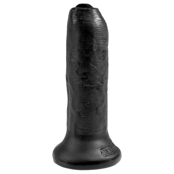Dildo Realista con Glande Retráctil Color Negro 6 de King Cock | VibraZon