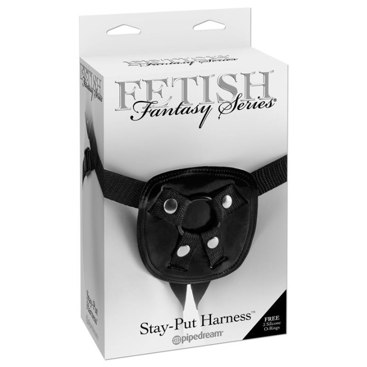 Arnés Stay-Put Color Negro de Fetish Fantasy Harness | VibraZon