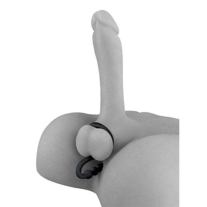 Fetish Fantasy Elite Perlas Anales con Anillo Testicular Negro | VibraZon