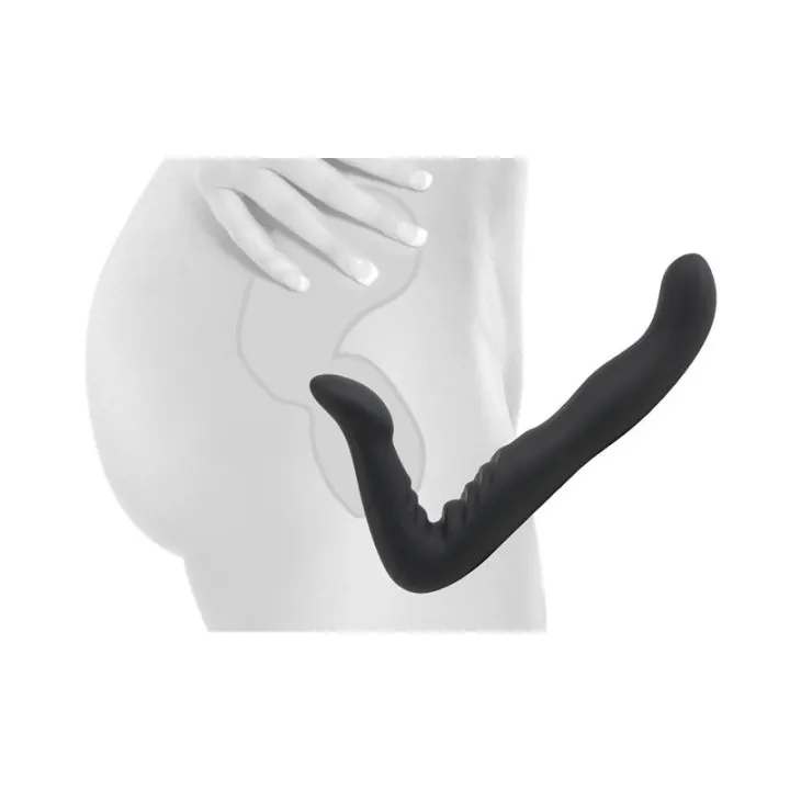 Dildo Manos Libres 20 cm Negro de Fetish Fantasy Elite