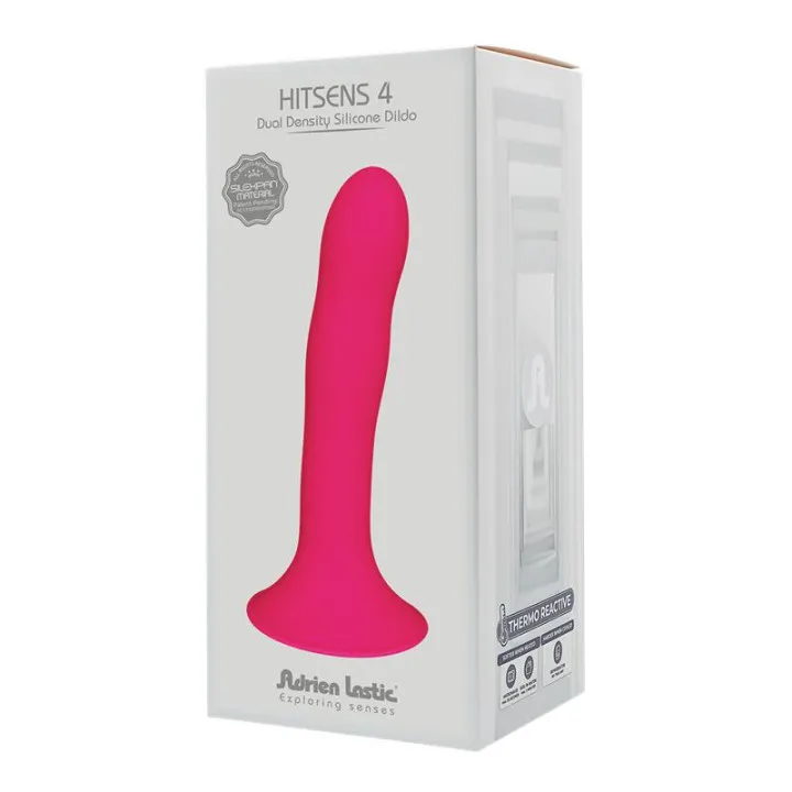 Dildo Hitsens 4 Doble Densidad Rosa de Adrien Lastic