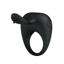 Pretty Love Anillo Vibrador Tonguo Negro de Prettylove | VibraZon