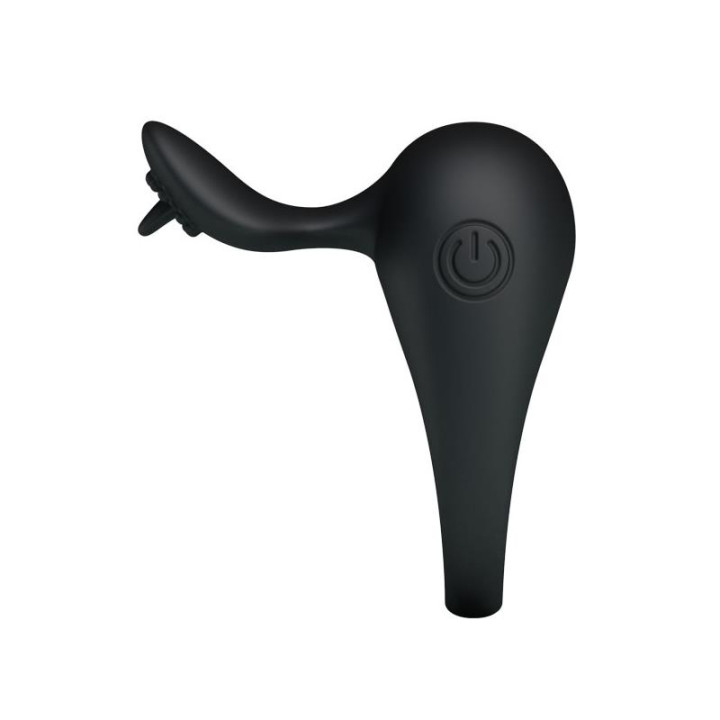 Pretty Love Anillo Vibrador Tonguo Negro de Prettylove | VibraZon