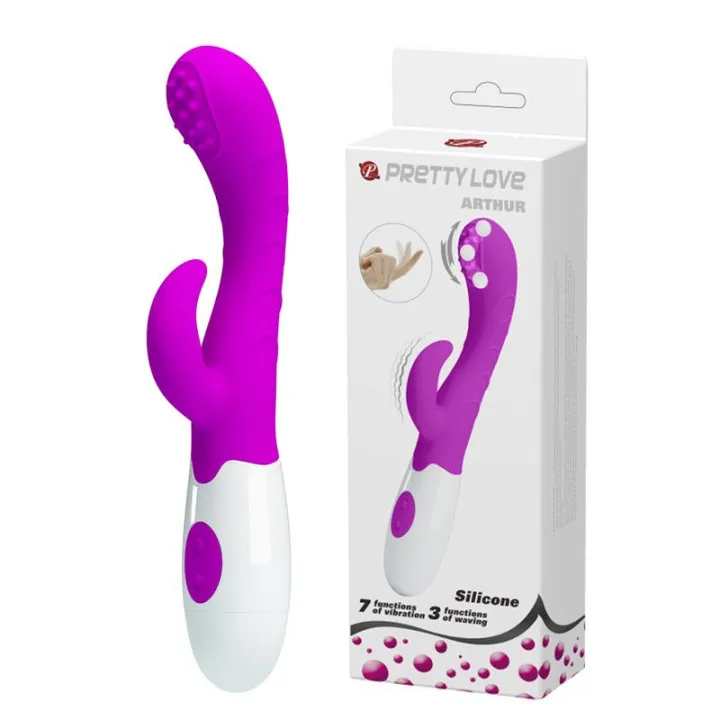 Vibrador Arthur con Movimiento Finger Púrpura de Prettylove