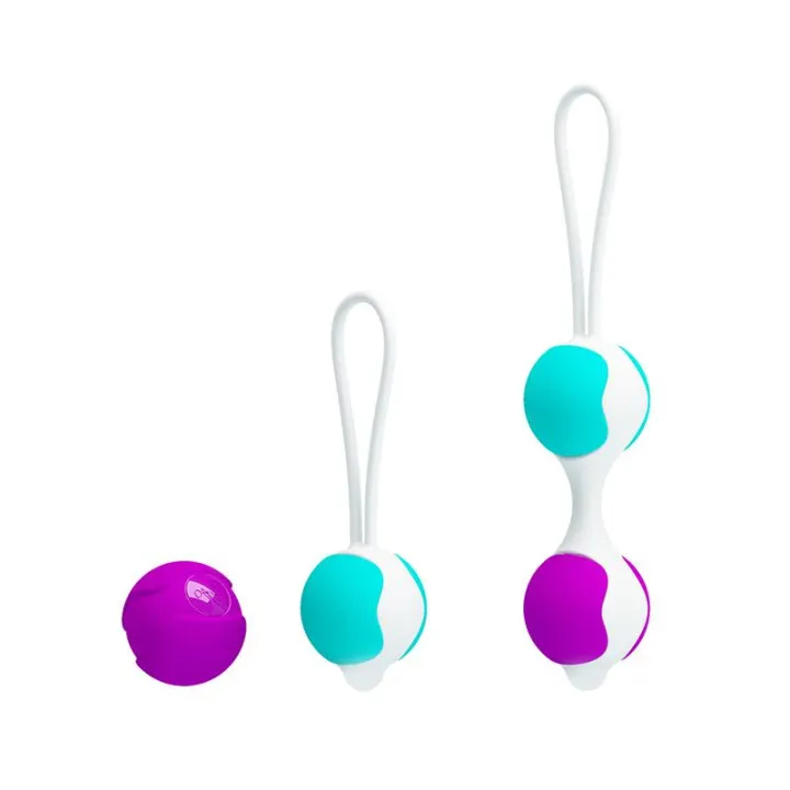 Bolas Kegel Orgasmic Balls Rosa y Azul de Prettylove