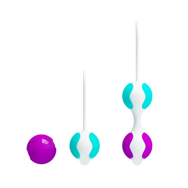 Bolas Kegel Orgasmic Balls Rosa y Azul de Prettylove | VibraZon