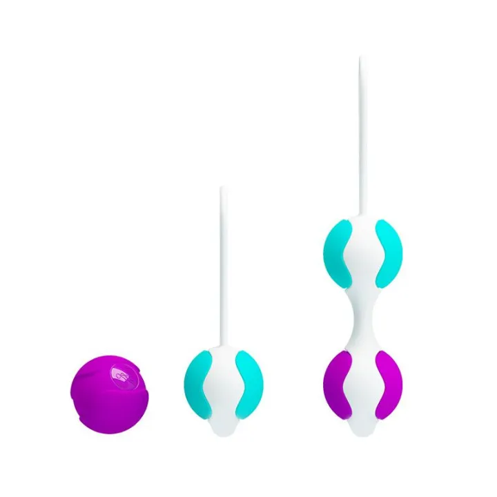 Bolas Kegel Orgasmic Balls Rosa y Azul de Prettylove