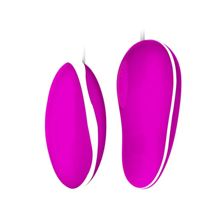 Huevo Vibrador Avery Color Rosa y Blanco de Prettylove
