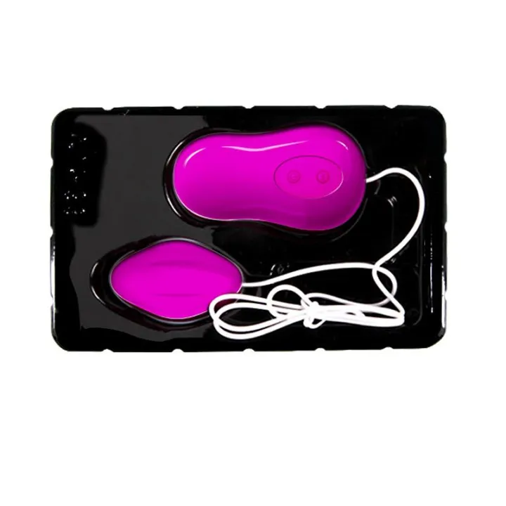 Huevo Vibrador Avery Color Rosa y Blanco de Prettylove