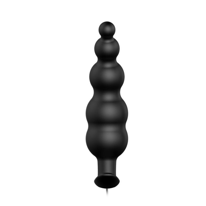 Vibrador Anal Burbujas Negro con Control Remo cl70 de Prettylove | VibraZon