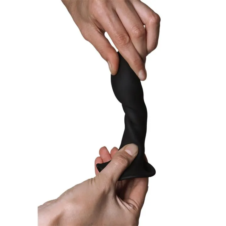 Dildo Hitsens 5 Doble Densidad Negro de Adrien Lastic