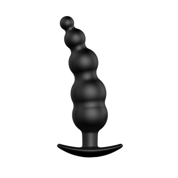 Plug Anal Burbujas Silicona Negro de Prettylove | VibraZon