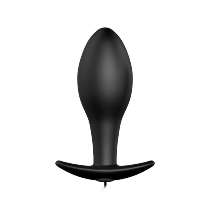 Plug Anal Negro Forma Ancla con Control Remoto de Prettylove | VibraZon