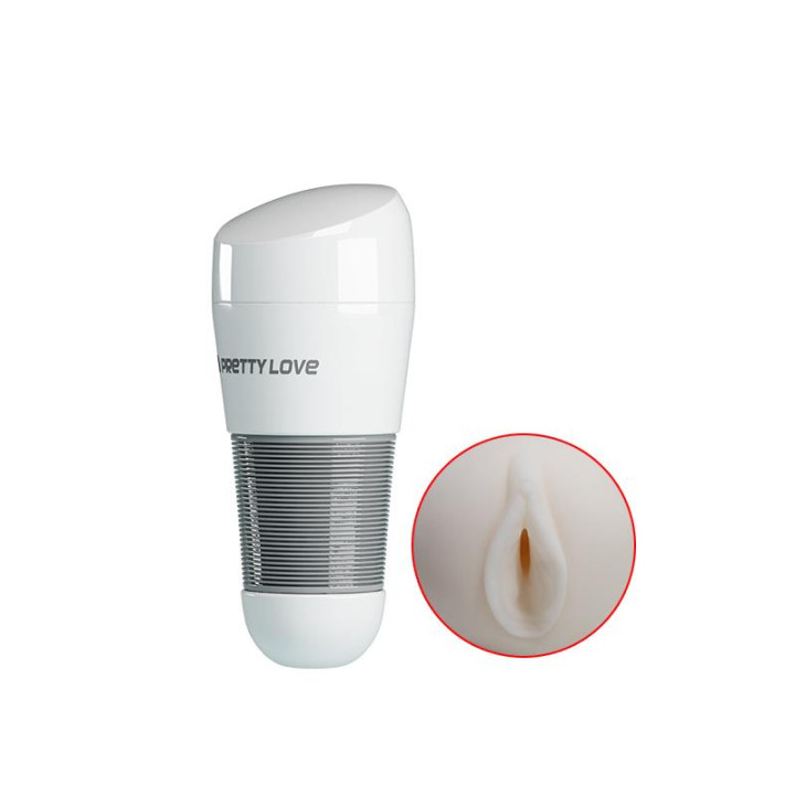 Masturbador Kitty Blanco Vagina de Prettylove | VibraZon