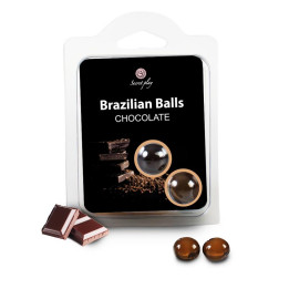 Set 2 Brazilian Balls Aroma a Chocolate de Secret Play | VibraZon