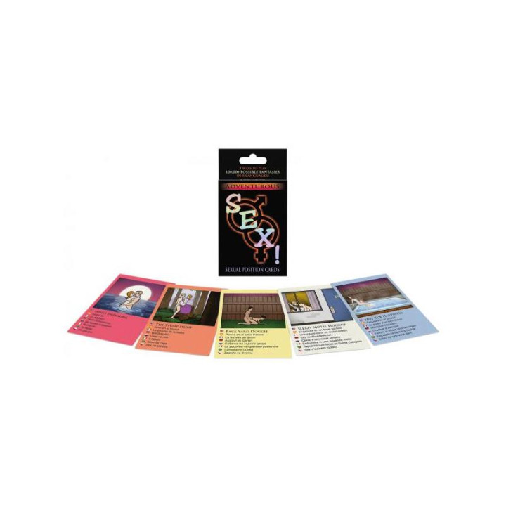 Juego de cartas Adventurous Sex Card Game (EN ES FR DE RU POR IT CZ) de Kheper Games | VibraZon
