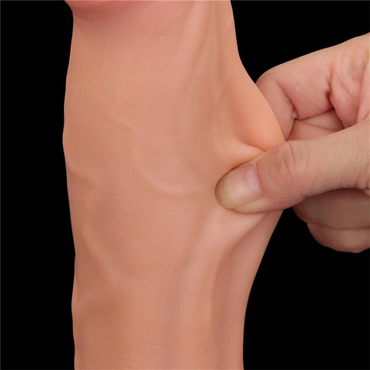 Dildo Dual Layer Piel Retractil 11.5 de Lovetoy | VibraZon
