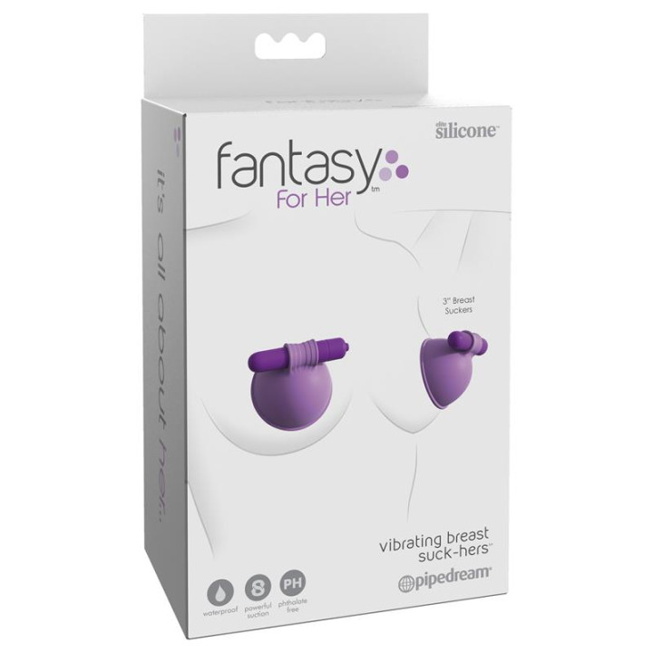 Copas de Succión con Vibración 7,1 cm de Fantasy For Her | VibraZon