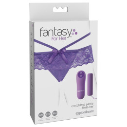 Braguitas Abiertas con Bala Vibradora Thrill-Her con Control Remoto de Fantasy For Her | VibraZon