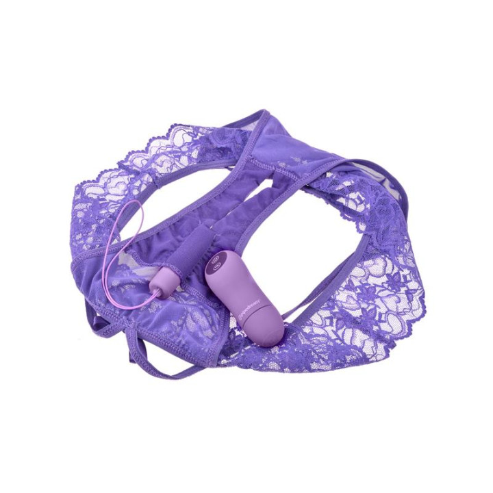 Braguitas Abiertas con Bala Vibradora Thrill-Her con Control Remoto de Fantasy For Her | VibraZon
