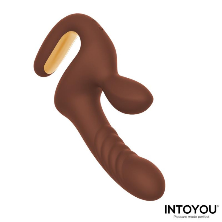 Mocca Vibrador con Thrusting y Mango Ergonómico USB de Intoyou | VibraZon