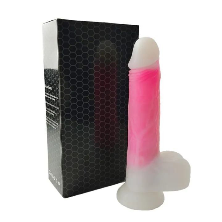 Dildo Doble Capa con Vibración, Thrusting y Calor 21.5 cm de Urban Sky