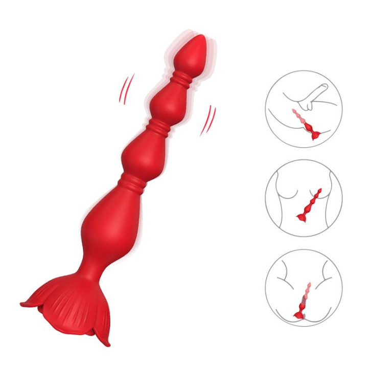 Cadena Anal con Vibración Base de Rosa de Urban Sky | VibraZon