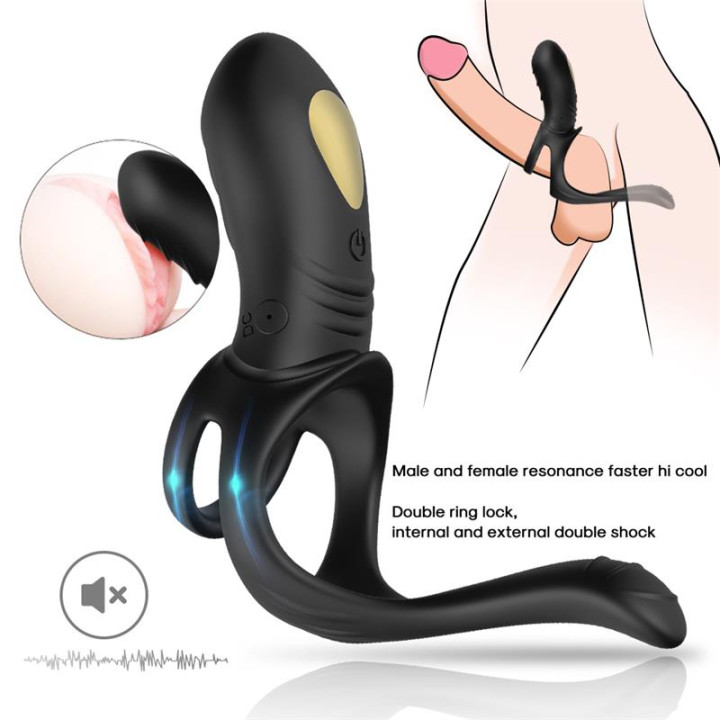 Anillo Vibrador con Estimulación Perianal de Urban Sky | VibraZon