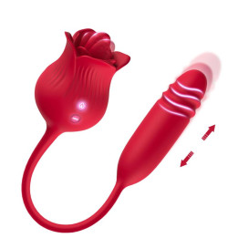 Rosa Vibradora con Licking y Thrusting USB de Urban Sky | VibraZon