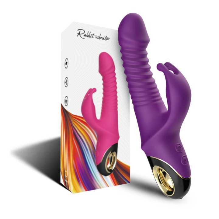 Vibrador con Thrusting y Oscilación 360º Purpura de Urban Sky | VibraZon
