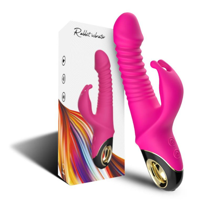 Vibrador con Thrusting y Oscilación 360º Rosa de Urban Sky | VibraZon