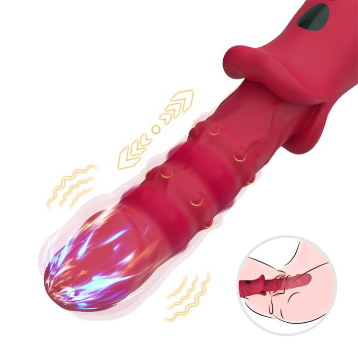 Vibrador con Calor y Movimiento Vertical con Pantalla Digital de Urban Sky | VibraZon